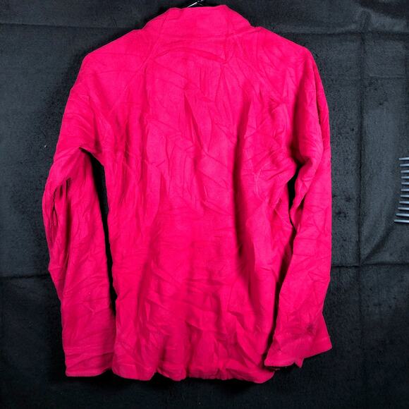 Under Armour Womens Sweater Pink 1/4 Zip Fleece Outdoors Lightweight Small - Picture 9 of 11